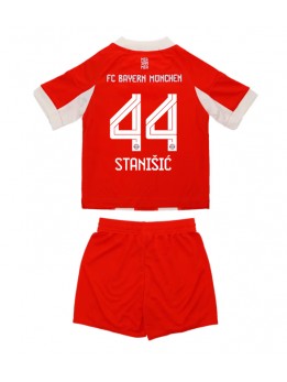 Detské Futbalové oblečenie Bayern Munich Josip Stanisic #44 2025-26 Krátky Rukáv - Domáci (+ trenírky)